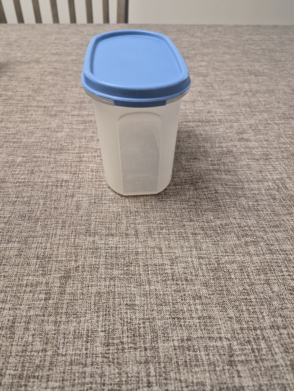 Tupperware Storage Container with Blue Lid - Picture 2 of 4